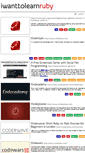 Mobile Screenshot of iwanttolearnruby.com